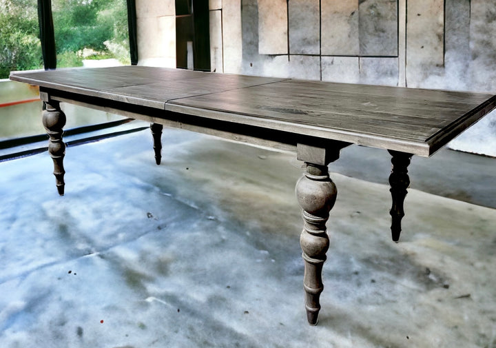 Olivia Extending Dark Weathered Mango Dining Table