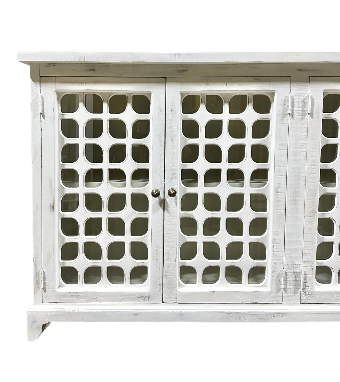 Ava White Console Cabinet