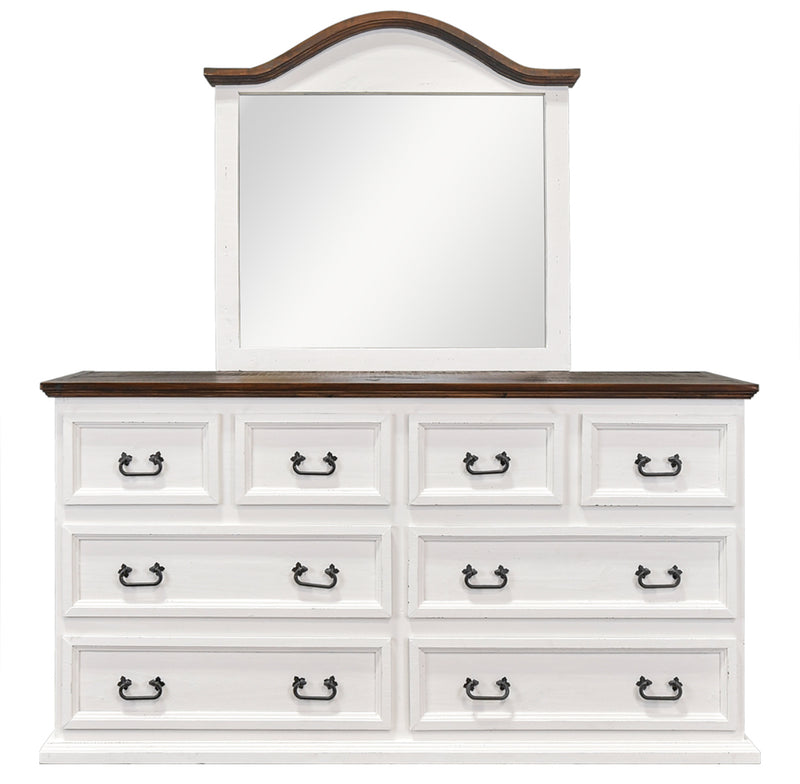 Chloe White Dresser with Mirror