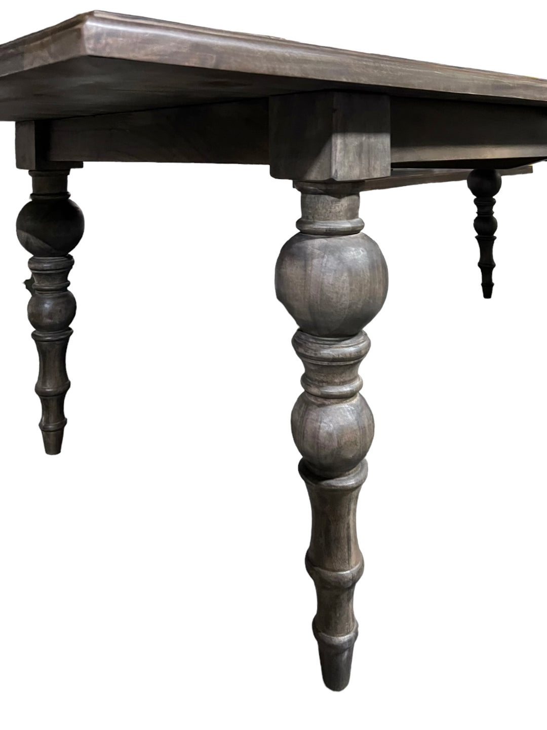 Olivia Extending Dark Weathered Mango Dining Table