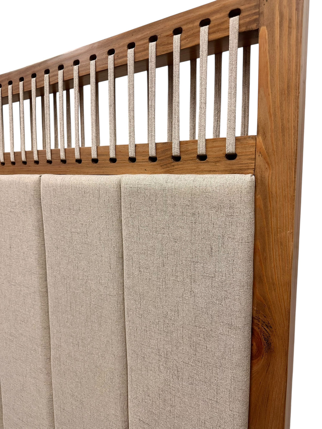 Bernard Upholstered & Wheat Brown Queen Bed