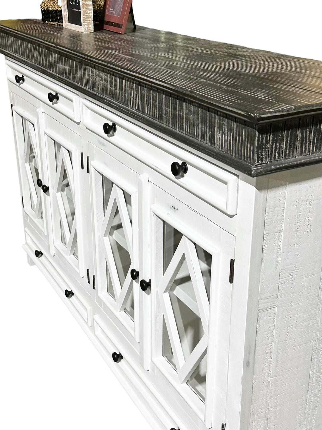 Laughlan White Console Cabinet