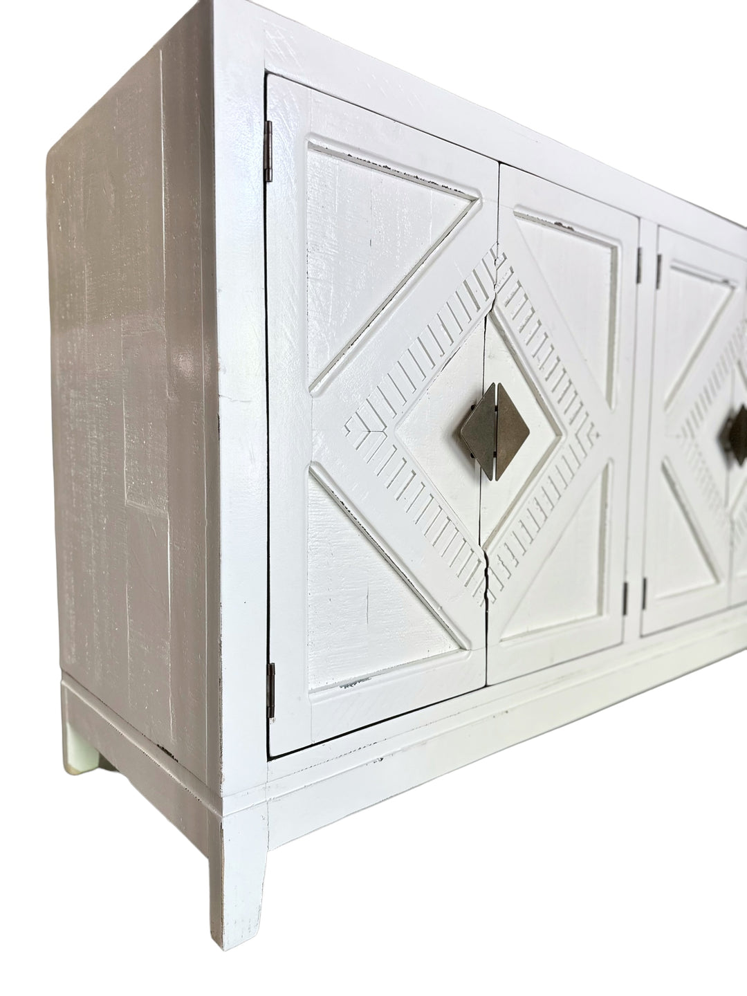 Gisele White Console Cabinet