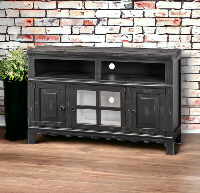 Emily Black & White Small TV Stand