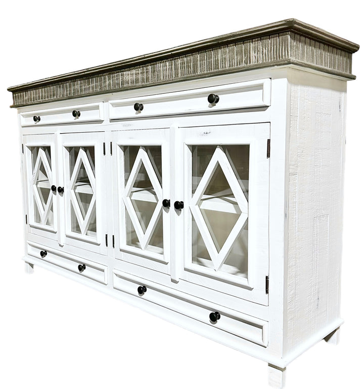 Laughlan White Console Cabinet