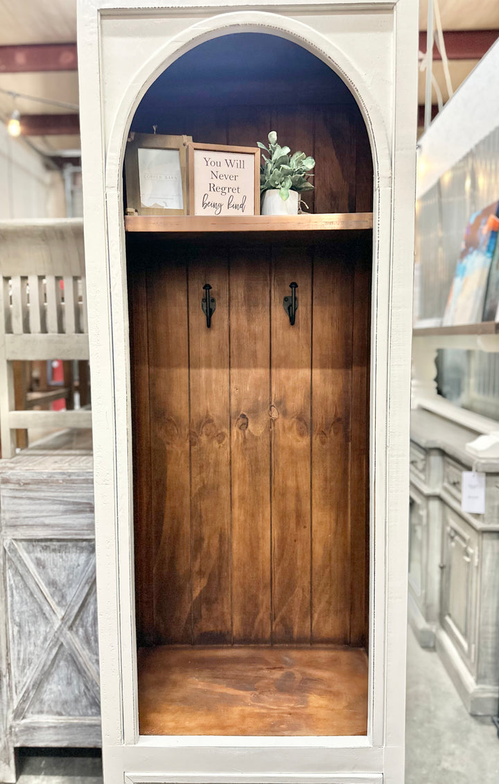 Wren White Small Hall Tree