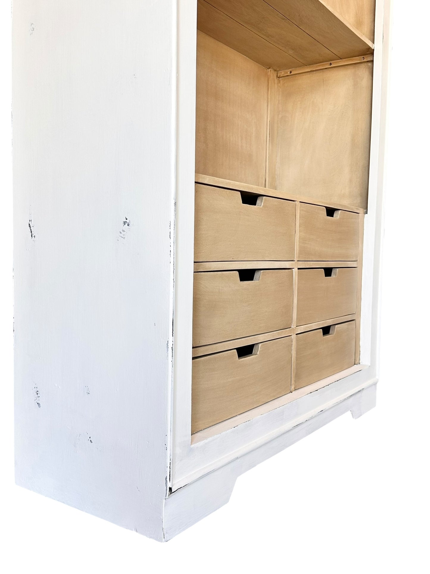 Isabella White Large Arched Bookcase