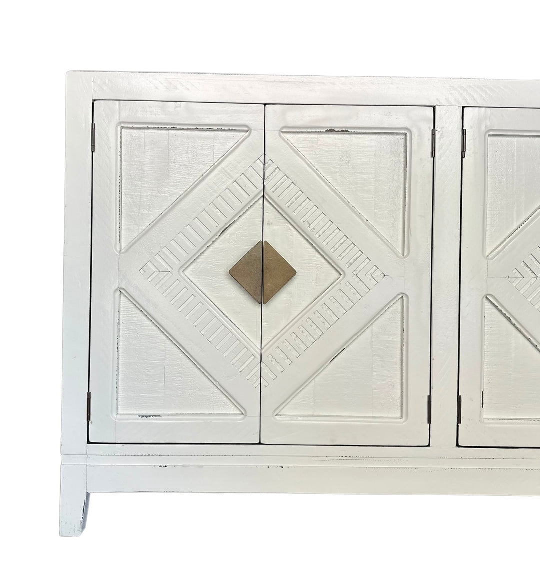 Gisele White Console Cabinet