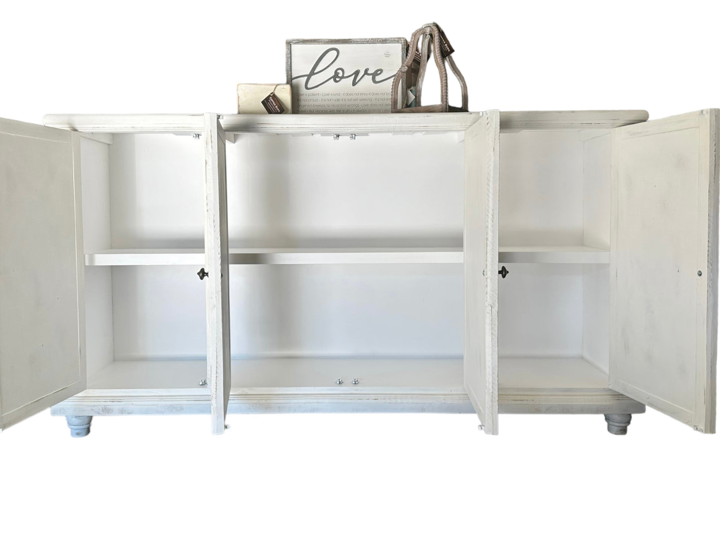 Madeleine White Console Cabinet