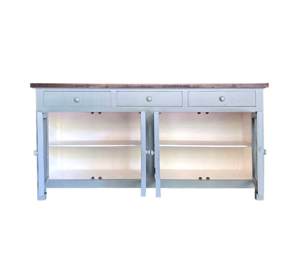 Harrington Beach Blue Console Cabinet