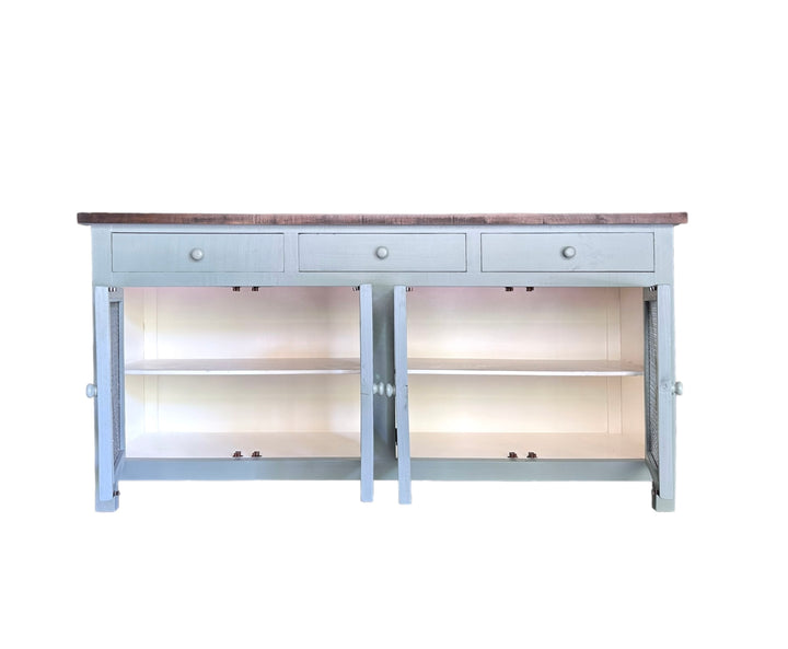 Harrington Beach Blue Console Cabinet