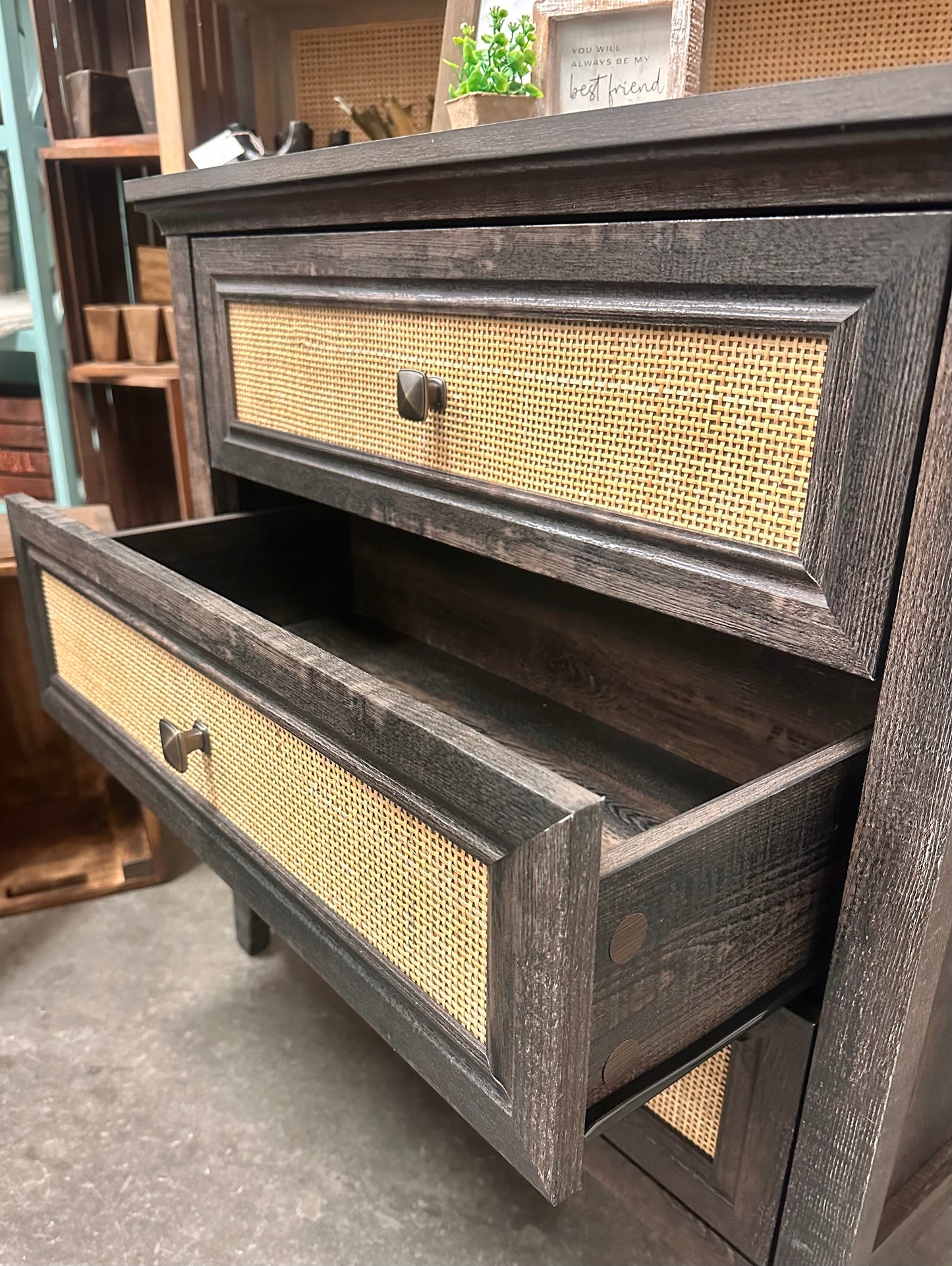 Dolores Weathered Brown Nightstand