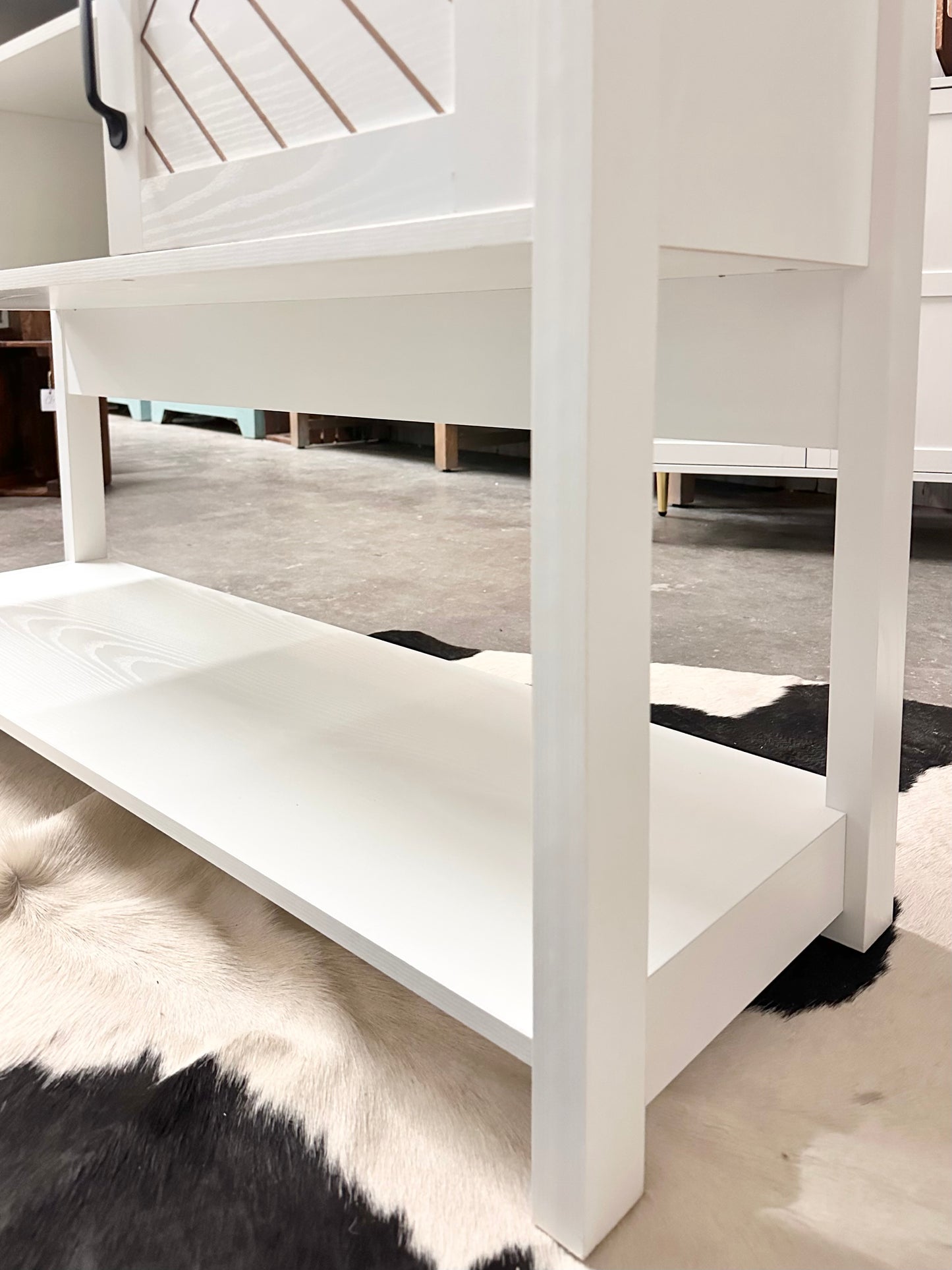 Carlos II White Console Table