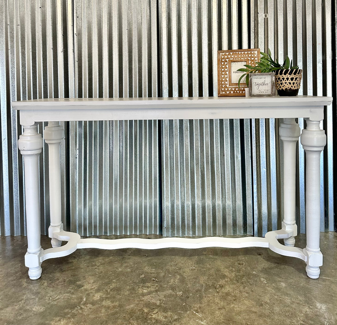 Lorraine White Sofa Table