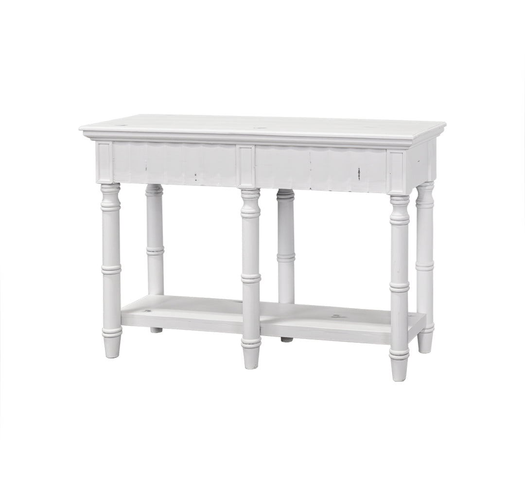 Moby White Accent Table