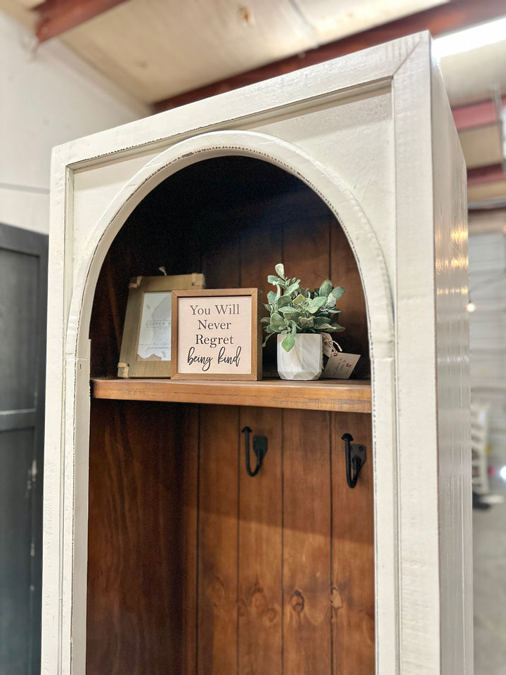 Wren White Small Hall Tree