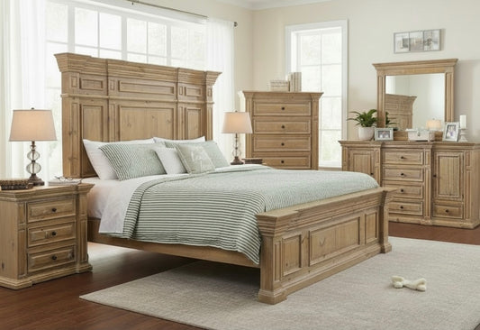 Hart Washed Barn wood Queen Bedroom Set