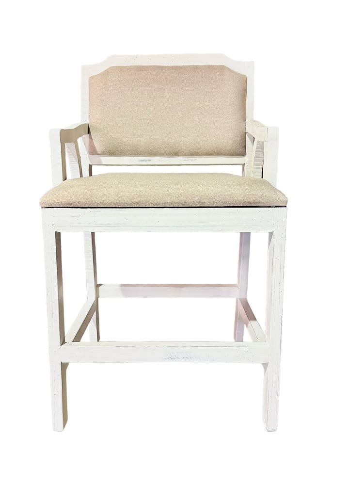 Ellie White Counter Height Stool