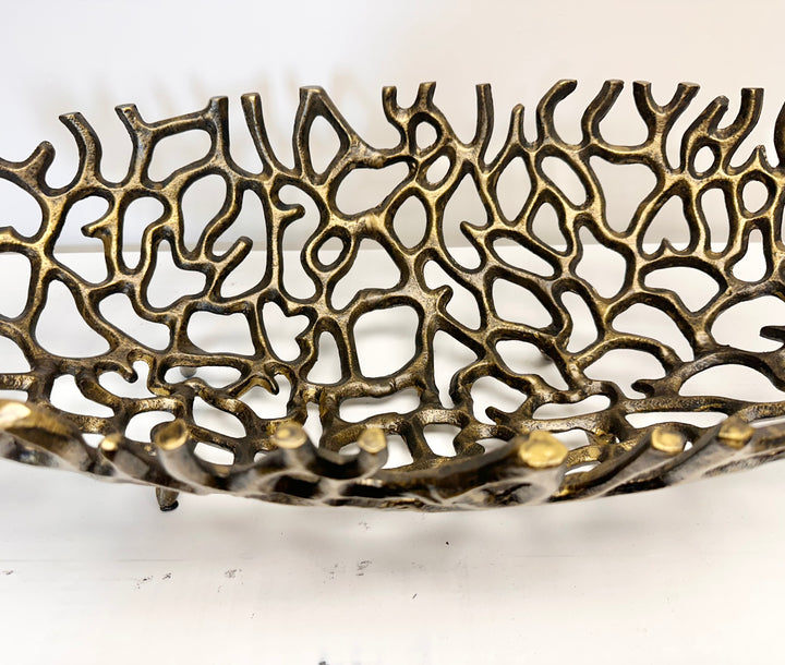 Large Abstract Iron Bowl