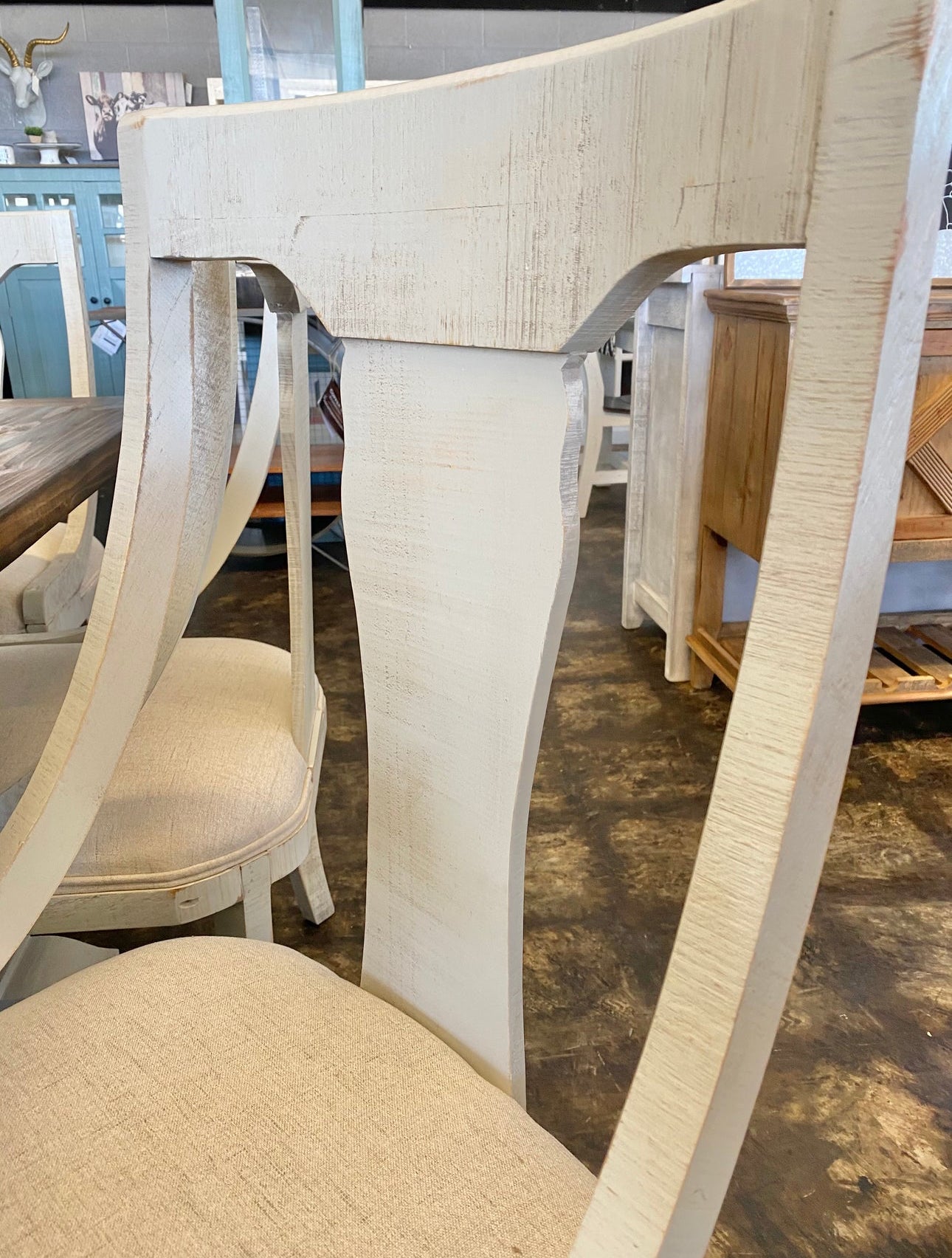 Rita Stone Washed Captains Chair - Clearance