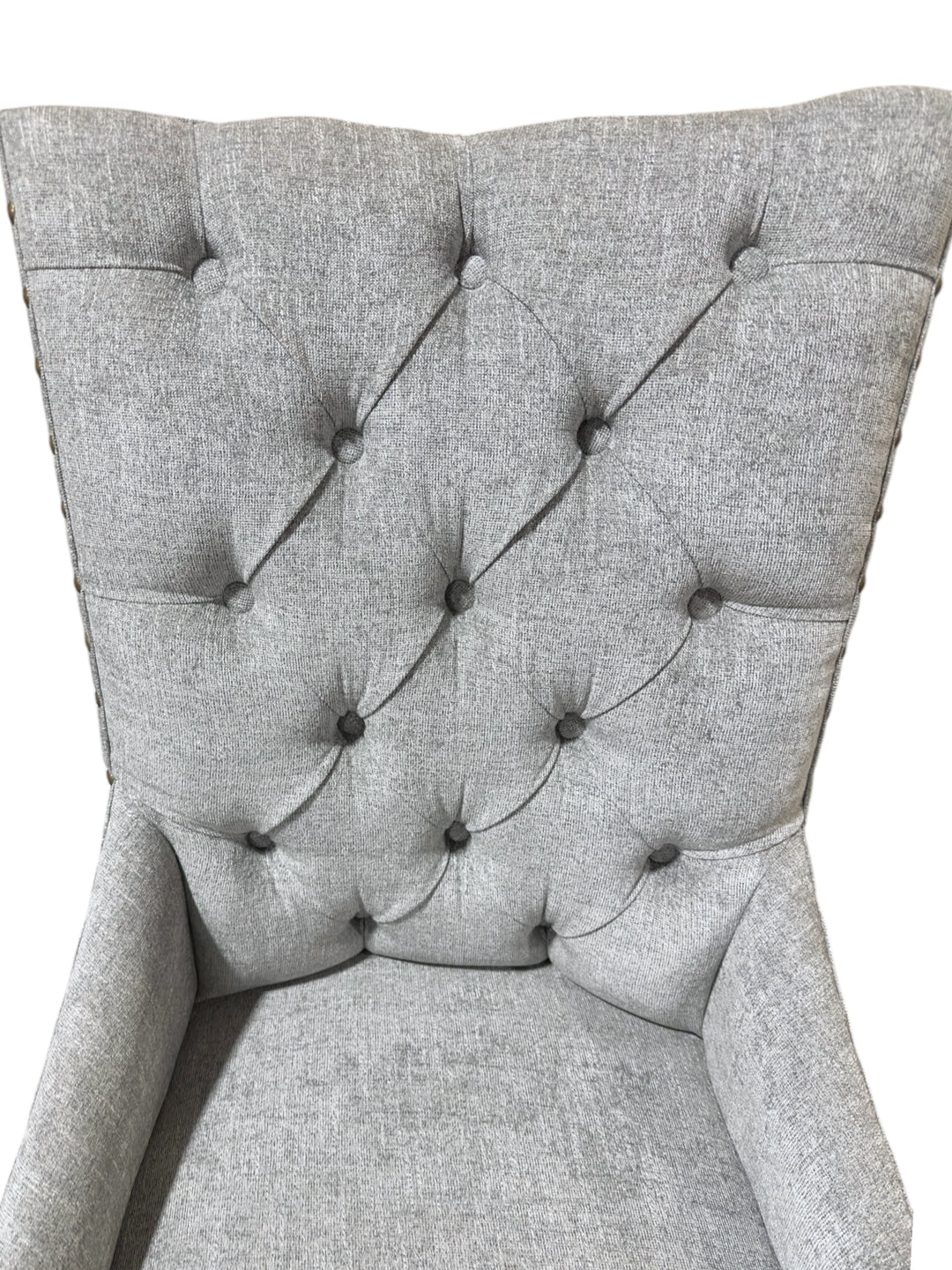 Rita White & Gray Captains Chair