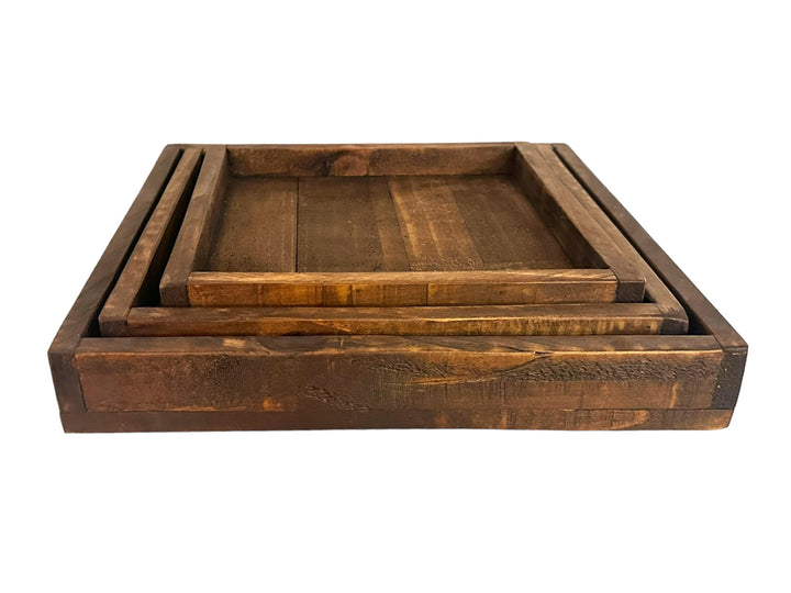 Square Wood Tray