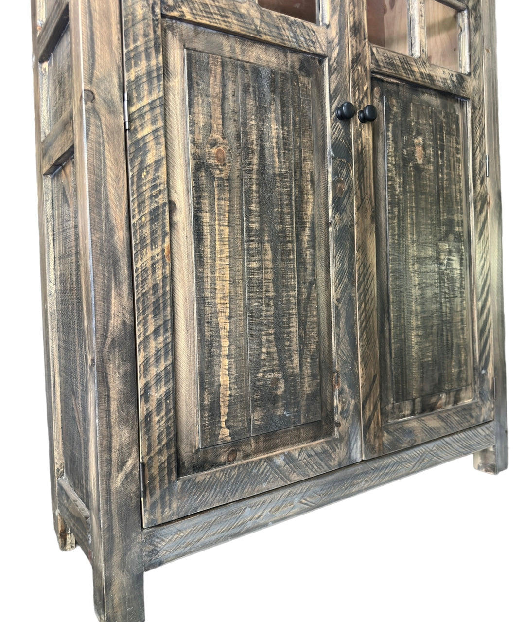 Parker Weathered Barn Wood Storage Cabinet