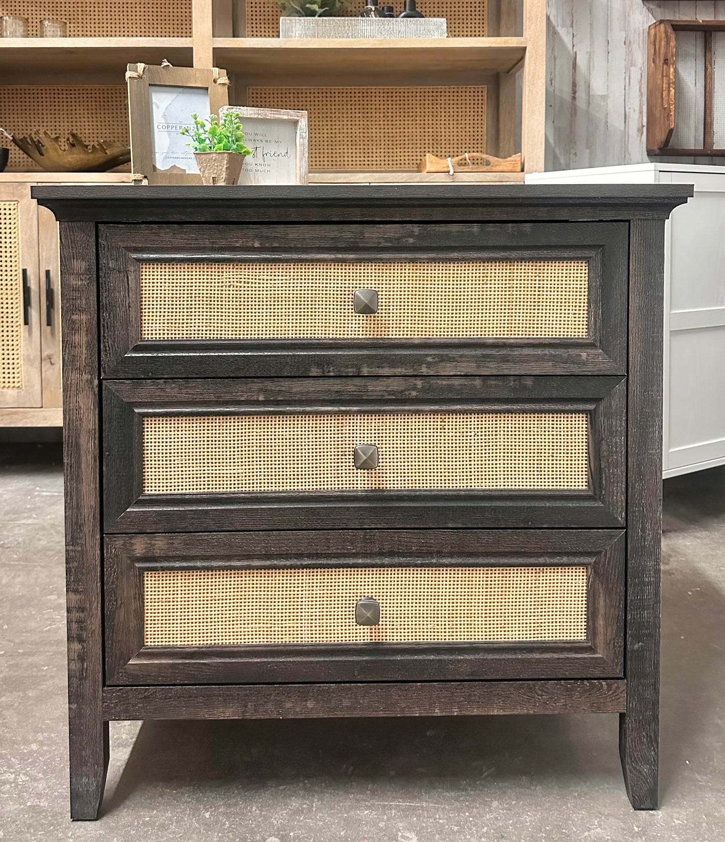 Dolores Weathered Brown Nightstand