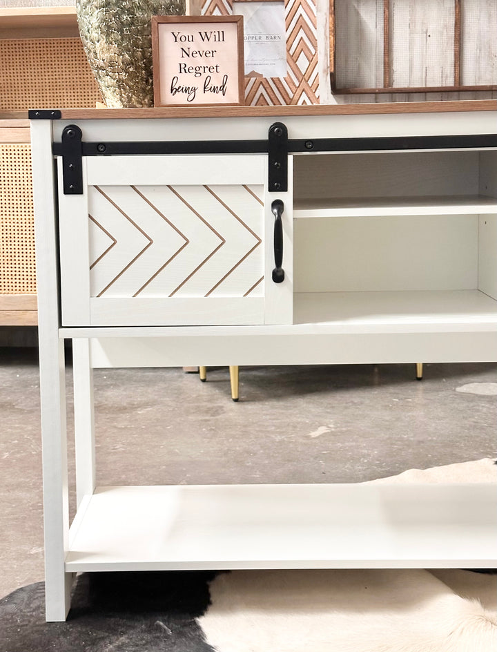 Carlos II White Console Table