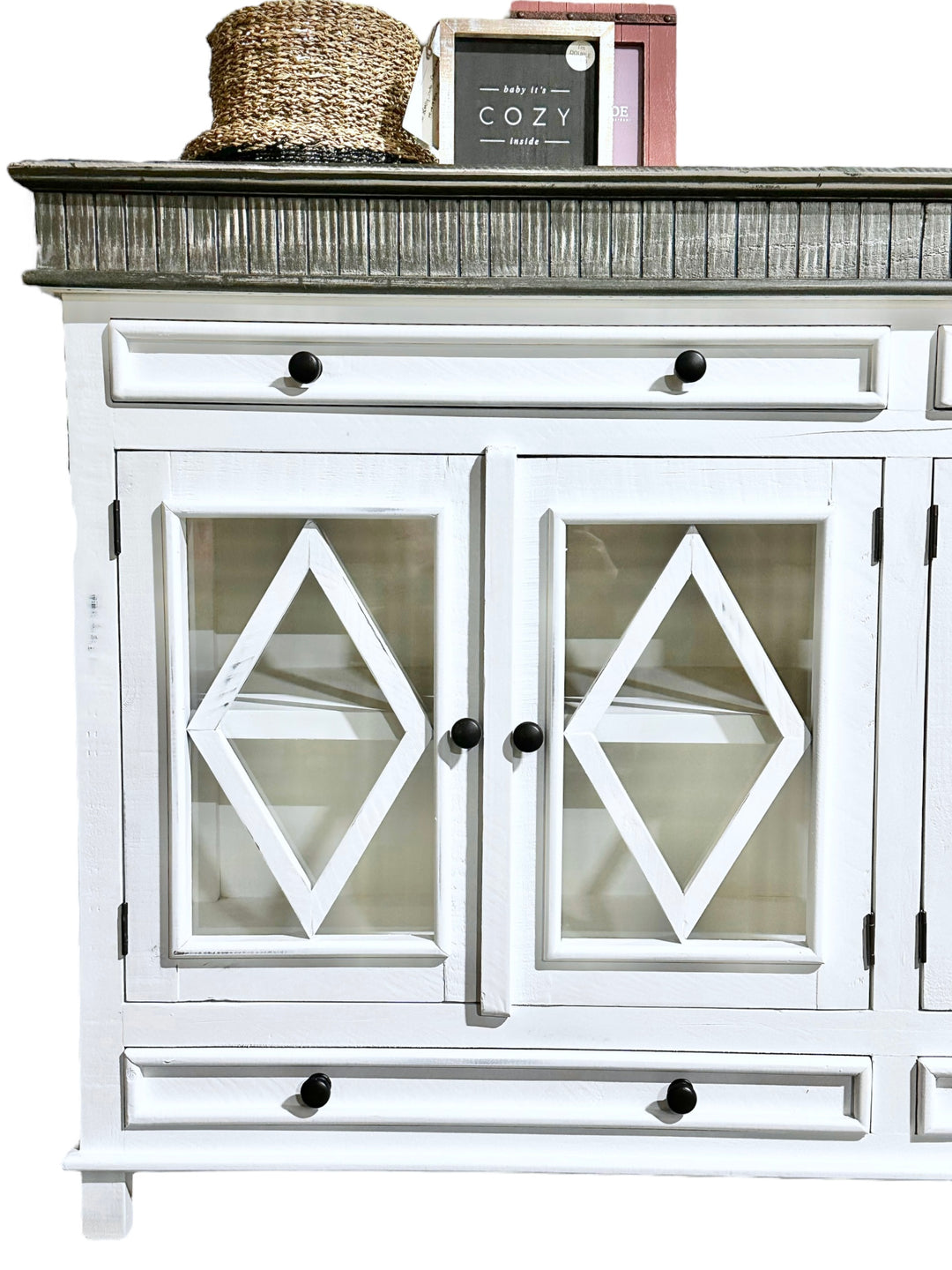 Laughlan White Console Cabinet