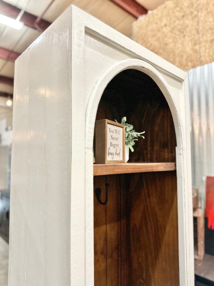 Wren White Small Hall Tree