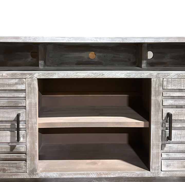 Louis Weathered Gray TV Stand