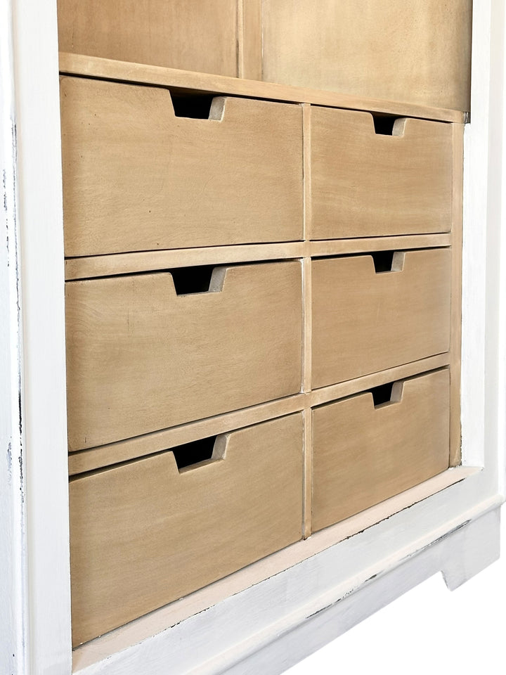 Isabella White Large Arched Bookcase