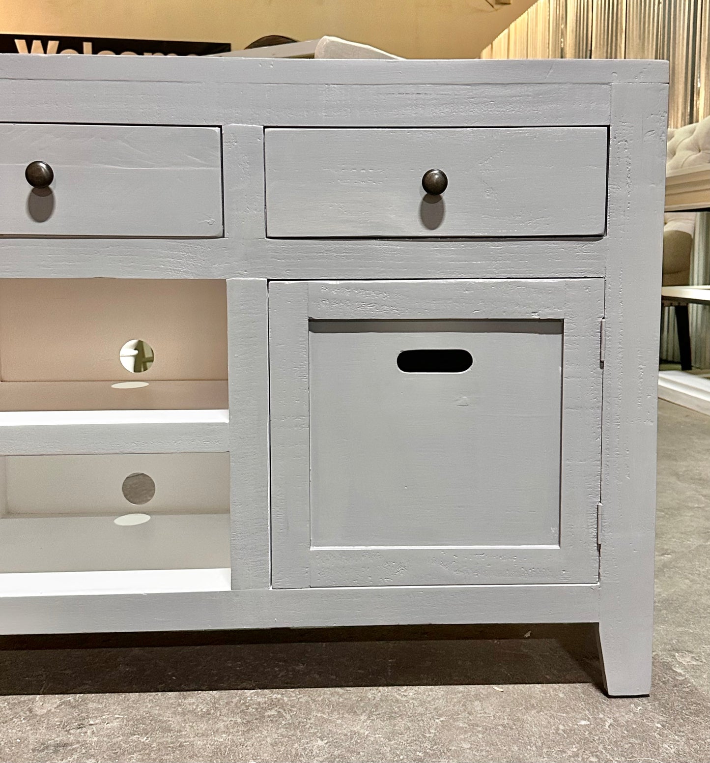Flynn Gray TV Stand