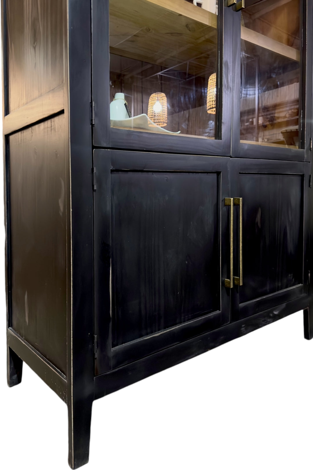 Axel Black Large Arched Cabinet