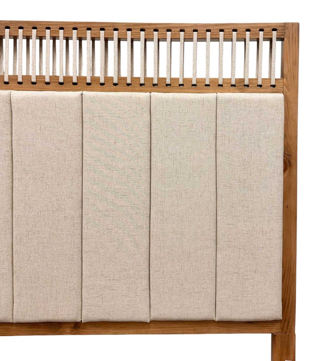 Bernard Upholstered & Wheat Brown Queen Bed