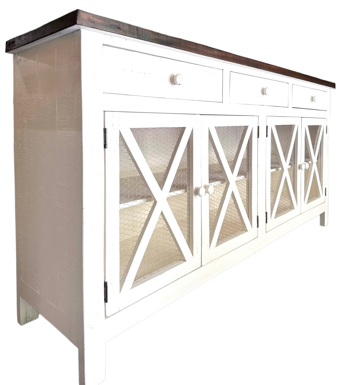 Harrington White Console Cabinet