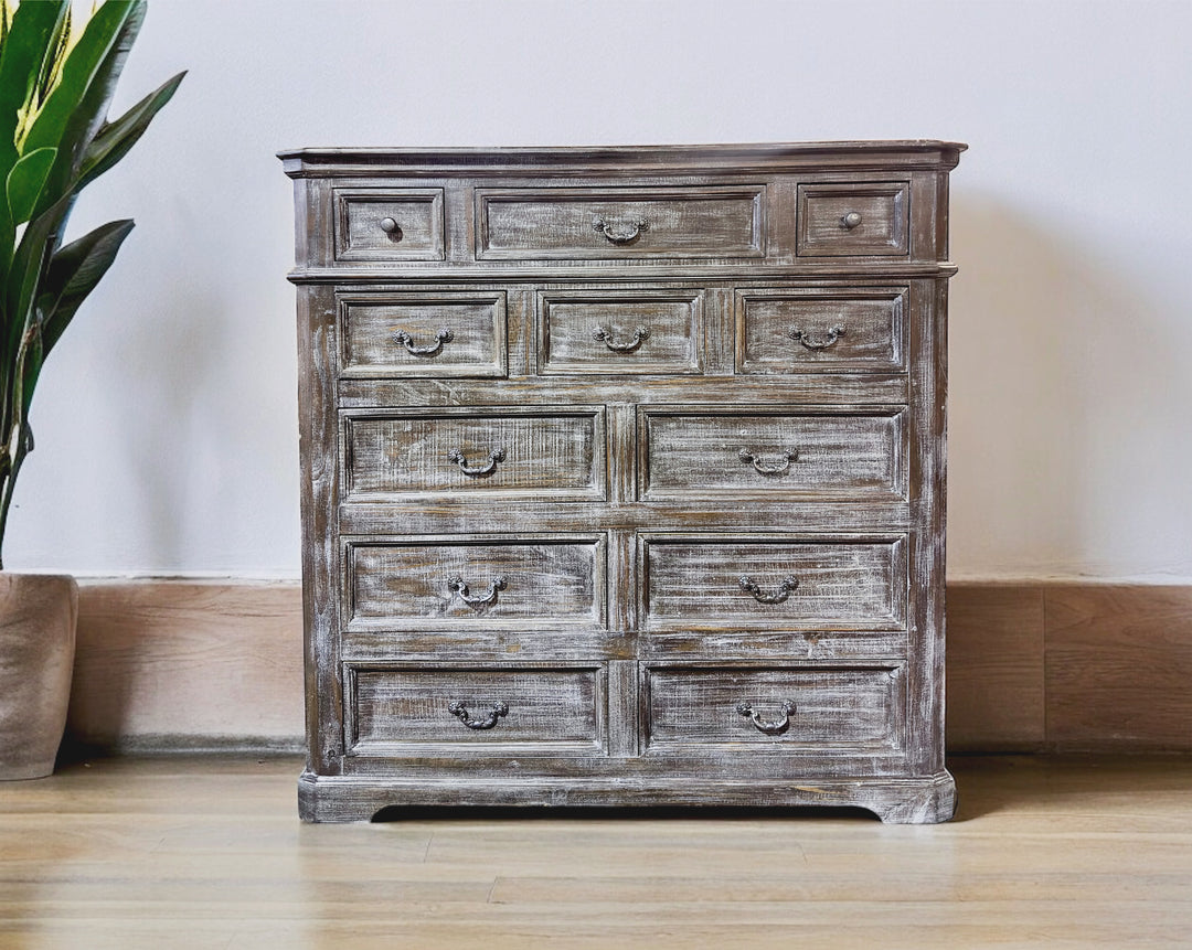 Courtney Weathered Wood X-Large Dresser