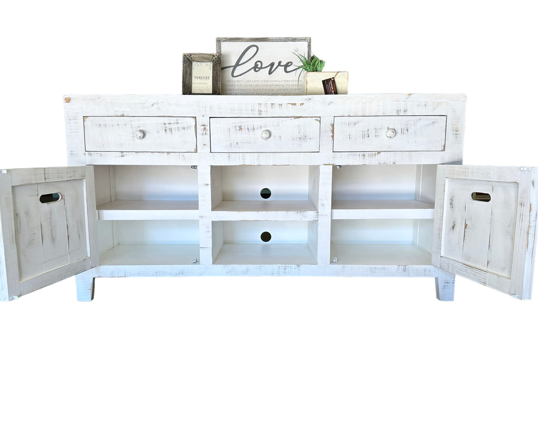 Flynn White TV Stand