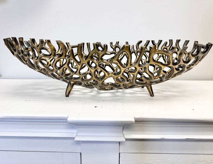 Large Abstract Iron Bowl