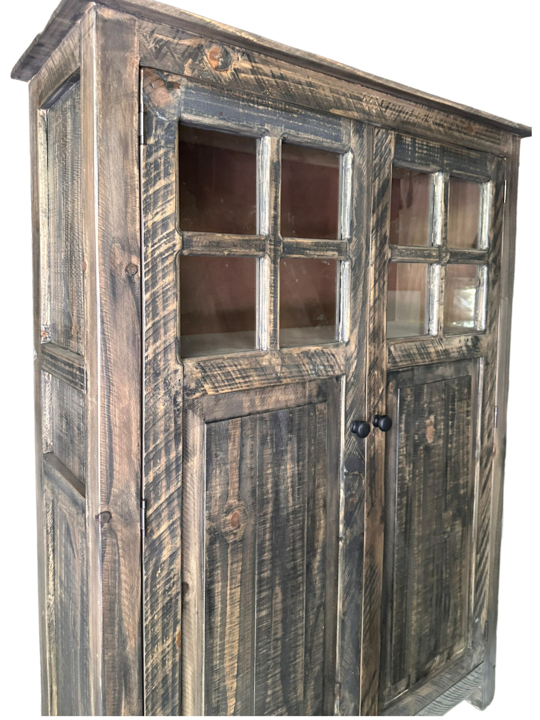 Parker Weathered Barn Wood Storage Cabinet