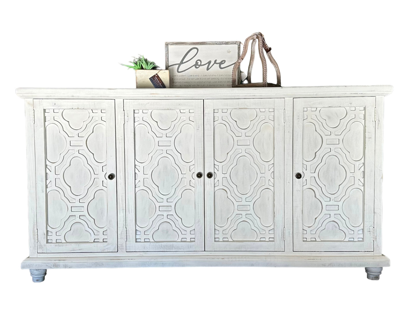 Madeleine White Console Cabinet