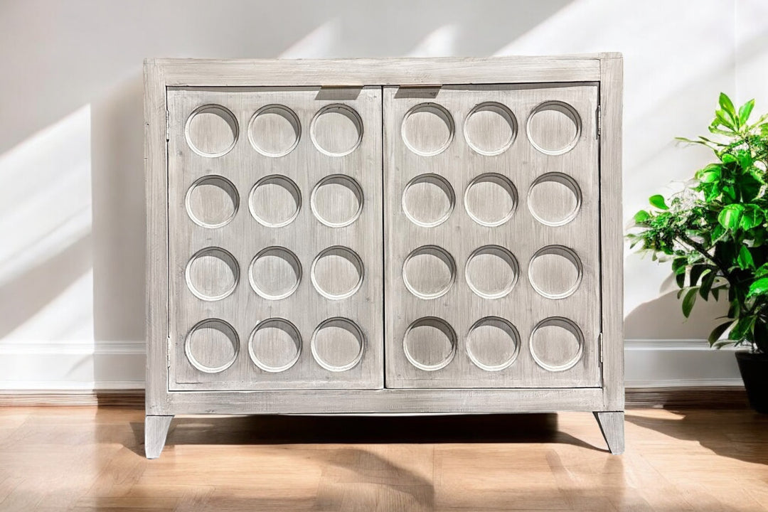 Dorothy Light Gray Accent Cabinet