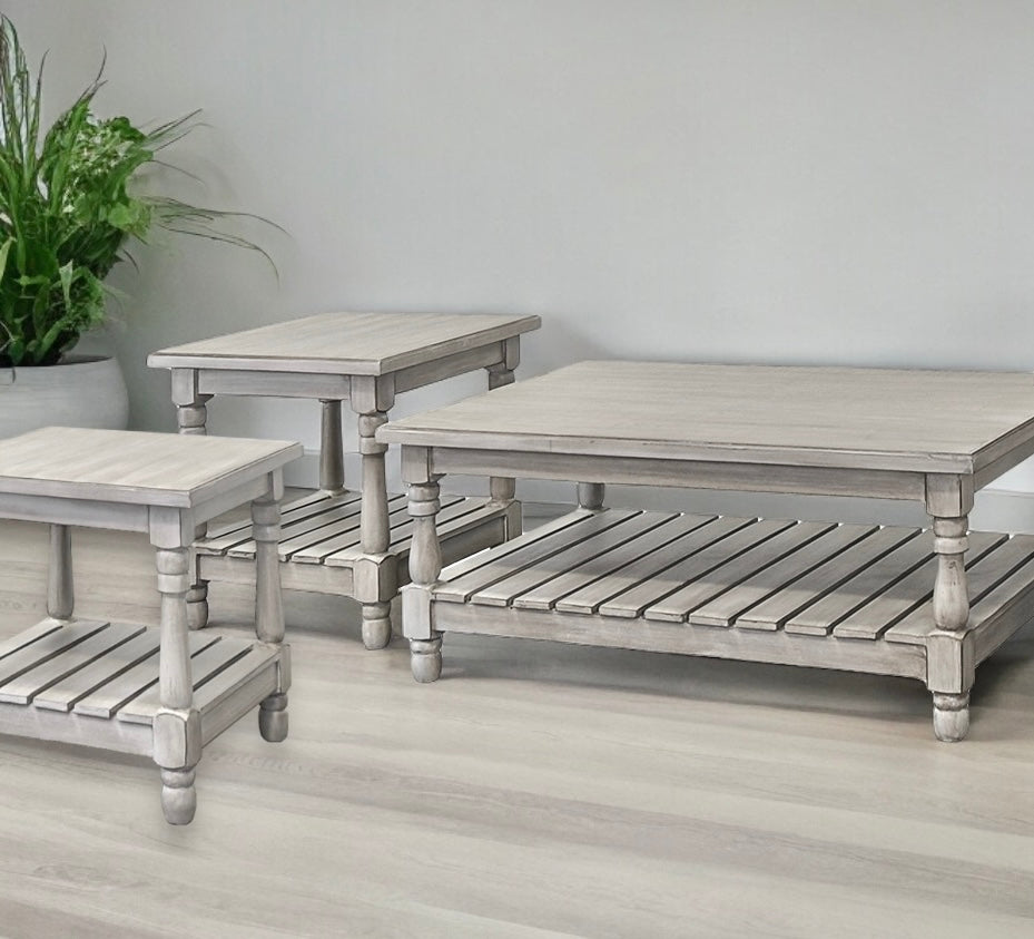 Maddie Gray 3 piece coffee table set