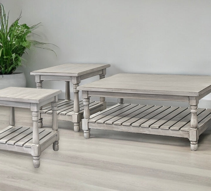 Maddie Gray 3 piece coffee table set