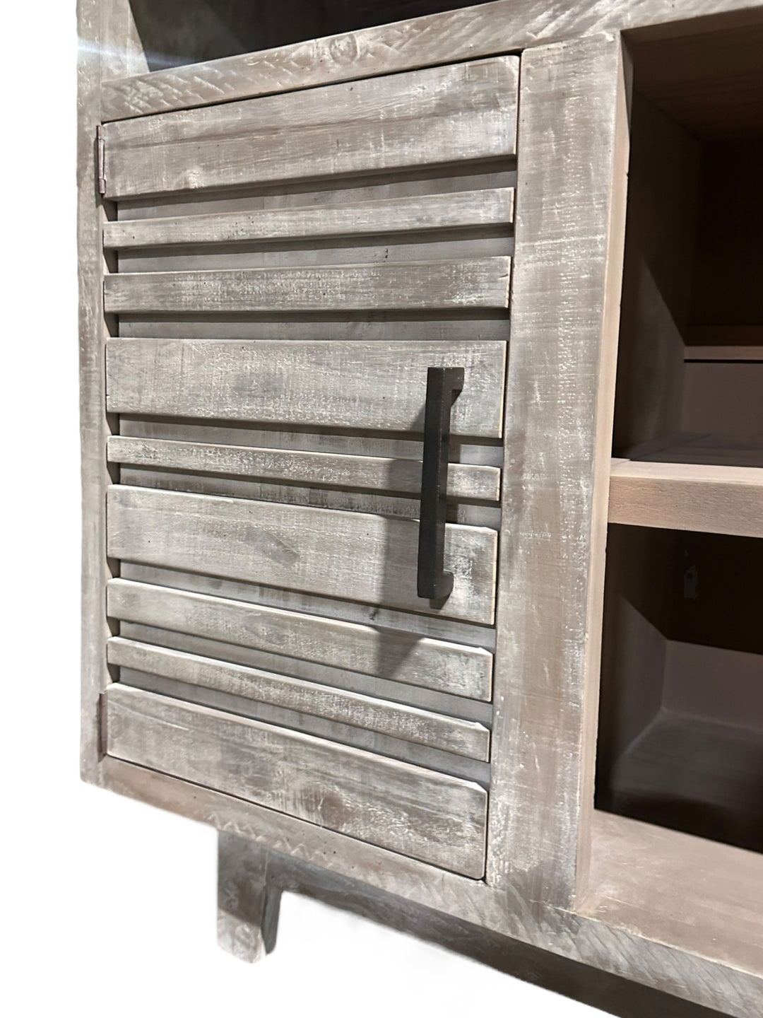 Louis Weathered Gray TV Stand