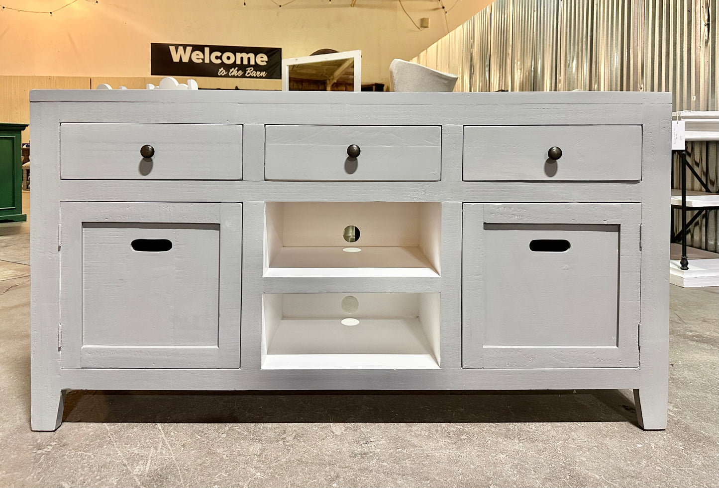 Flynn Gray TV Stand