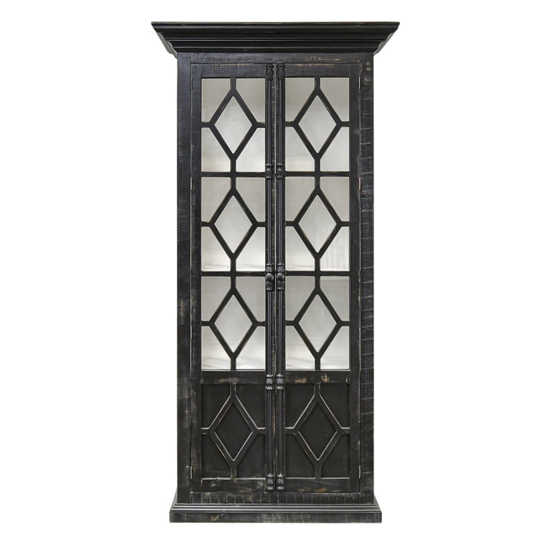 Blaire Black & White Display Cabinet