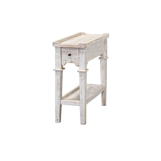 Francis Rectangular Cream washed End Table