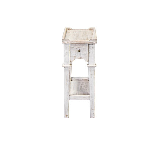 Francis Rectangular Cream washed End Table